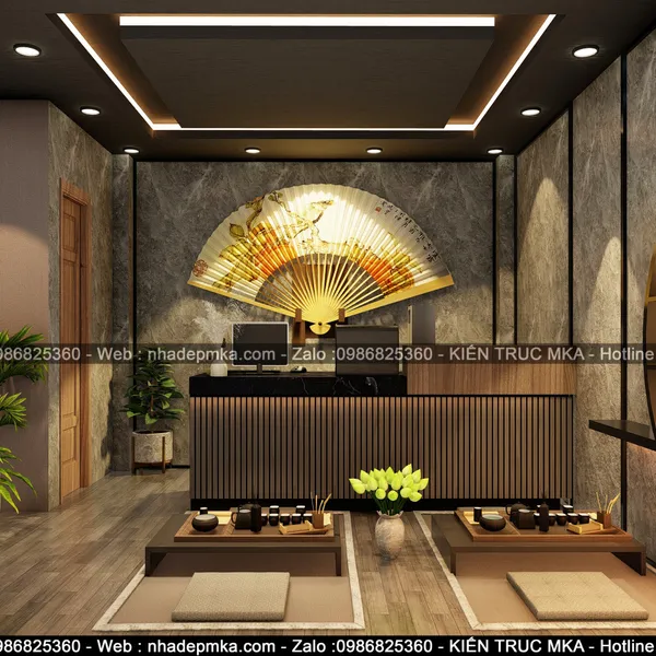 Thiết kế nội thất nhà hàng chay chị Quyên - Quận 7