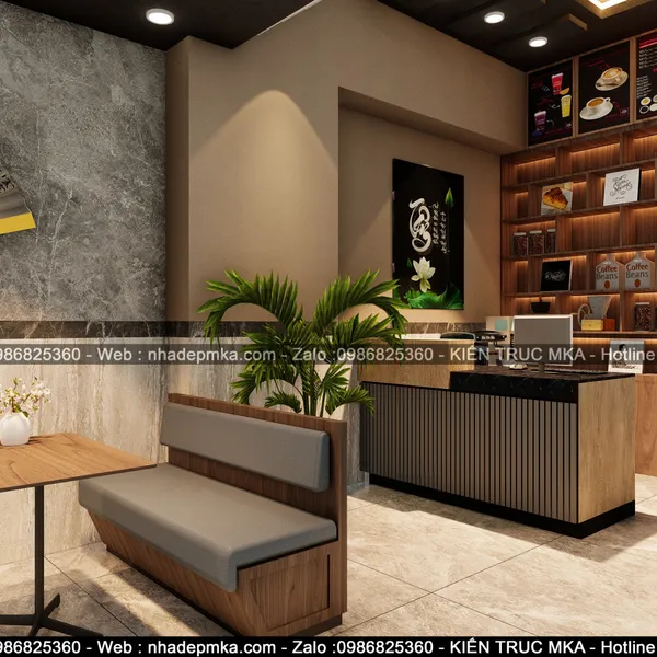 Thiết kế nội thất nhà hàng chay chị Quyên - Quận 7