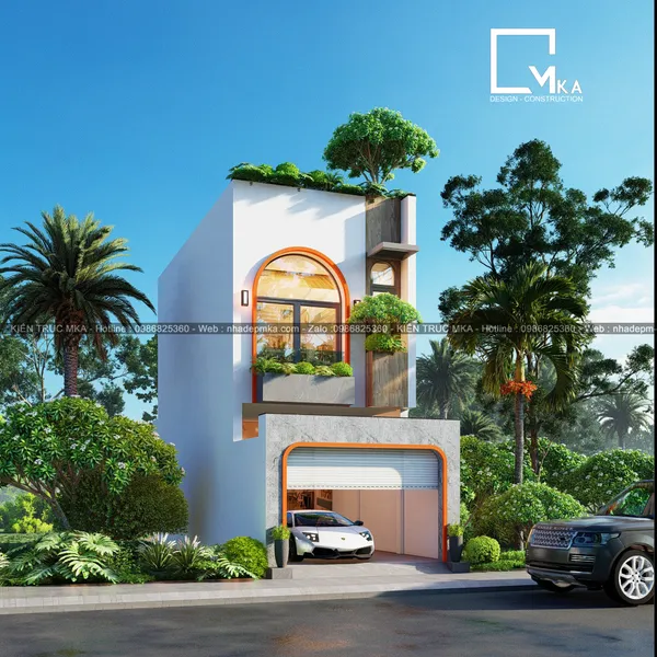 Thiết kế nhà phố hiện đại anh Tuấn - Quận 9