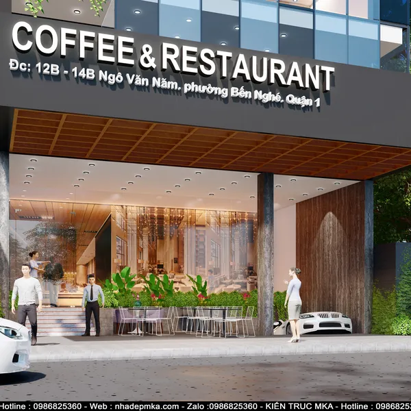 Thiết kế nhà hàng quận 1 TPHCM 