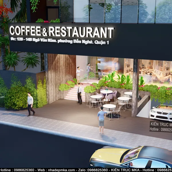 Thiết kế nhà hàng quận 1 TPHCM 