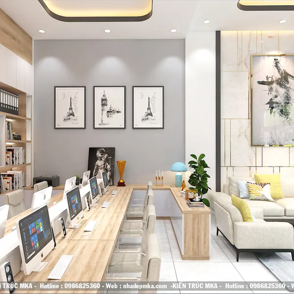 NỘI THẤT VĂN PHÒNG CTY XD THÀNH ĐẠT- QUẢNG NGÃI