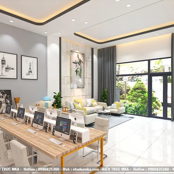 NỘI THẤT VĂN PHÒNG CTY XD THÀNH ĐẠT- QUẢNG NGÃI