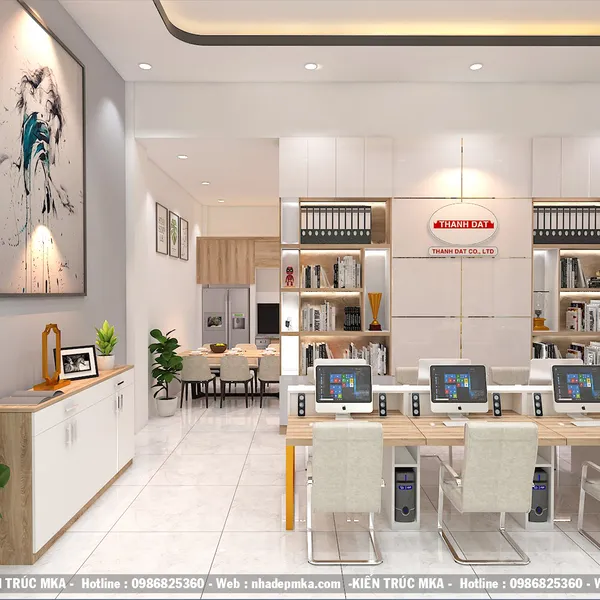 NỘI THẤT VĂN PHÒNG CTY XD THÀNH ĐẠT- QUẢNG NGÃI