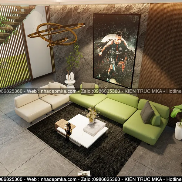 Thiết kế nội thất biệt thự anh Quảng - Nhơn Trạch