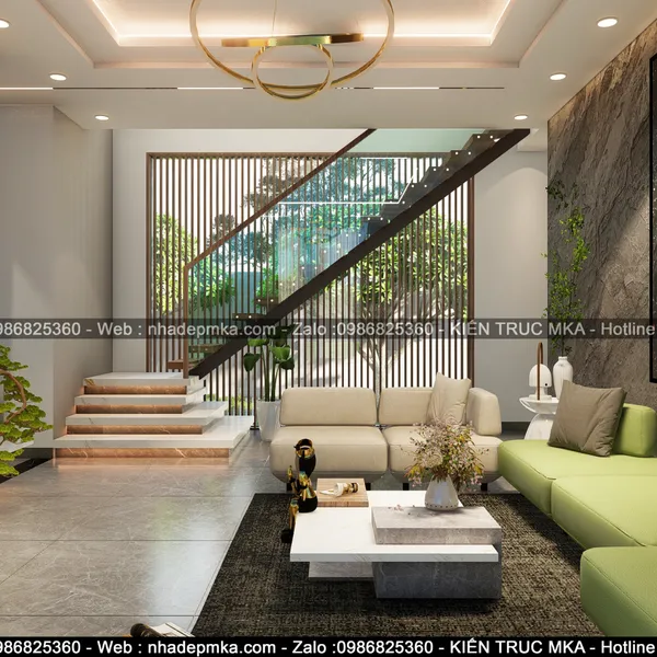 Thiết kế nội thất biệt thự anh Quảng - Nhơn Trạch