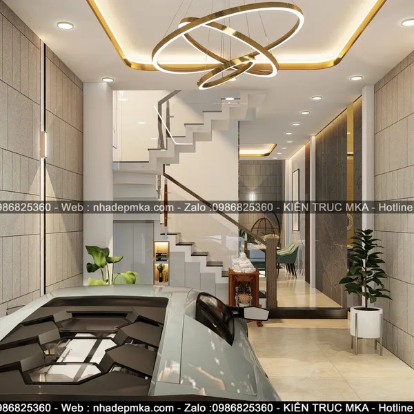 Thiết kế thi công trọn gói nội thất nhà phố anh Thìn - Quận 9