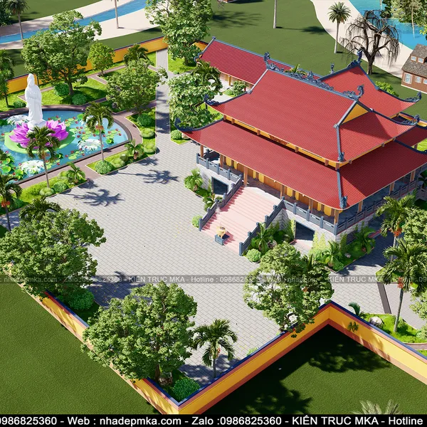 Thiết kế Chùa Cảnh Long - Quãng Ngãi