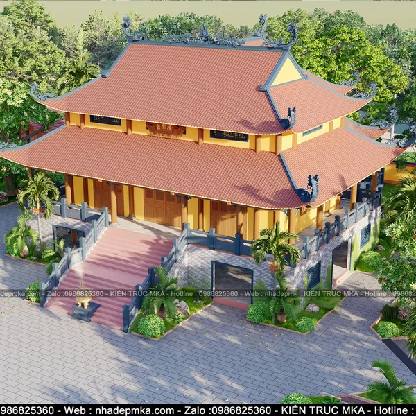 Thiết kế Chùa Cảnh Long - Quãng Ngãi