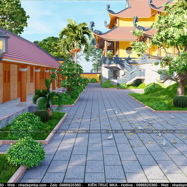 Thiết kế Chùa Cảnh Long - Quãng Ngãi