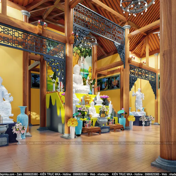 Thiết kế nội thất Chùa Cảnh Long- Quảng Ngãi