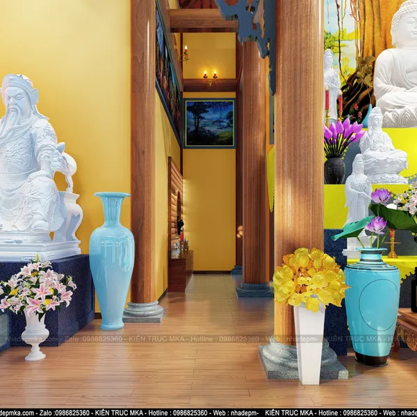 Thiết kế nội thất Chùa Cảnh Long- Quảng Ngãi