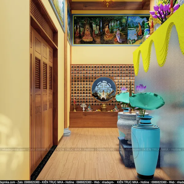 Thiết kế nội thất Chùa Cảnh Long- Quảng Ngãi