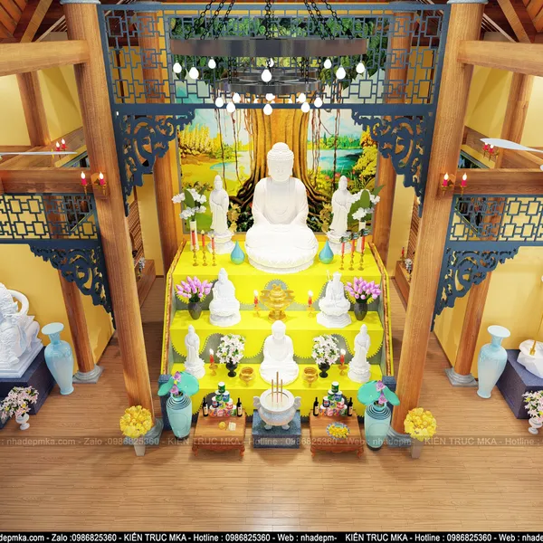 Thiết kế nội thất Chùa Cảnh Long- Quảng Ngãi