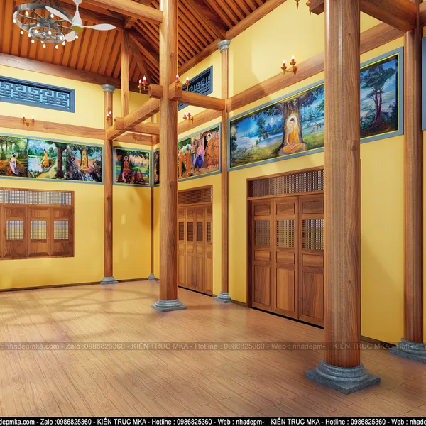 Thiết kế nội thất Chùa Cảnh Long- Quảng Ngãi