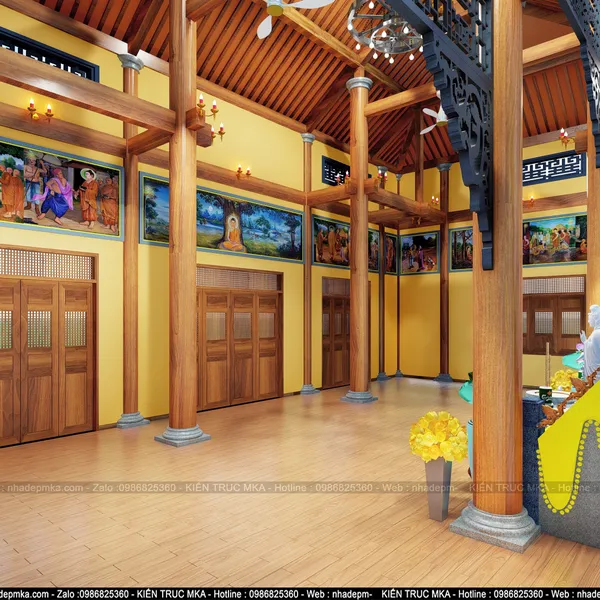 Thiết kế nội thất Chùa Cảnh Long- Quảng Ngãi