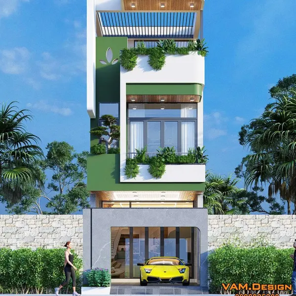 Thiết kế nhà phố 4x14