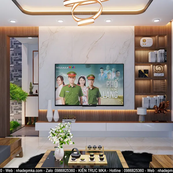 Thiết kế thi công nội thất hiện đại cô Hiên - Biên Hòa - Đồng Nai