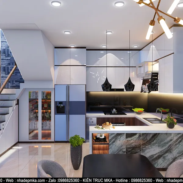 Thiết kế thi công nội thất hiện đại cô Hiên - Biên Hòa - Đồng Nai