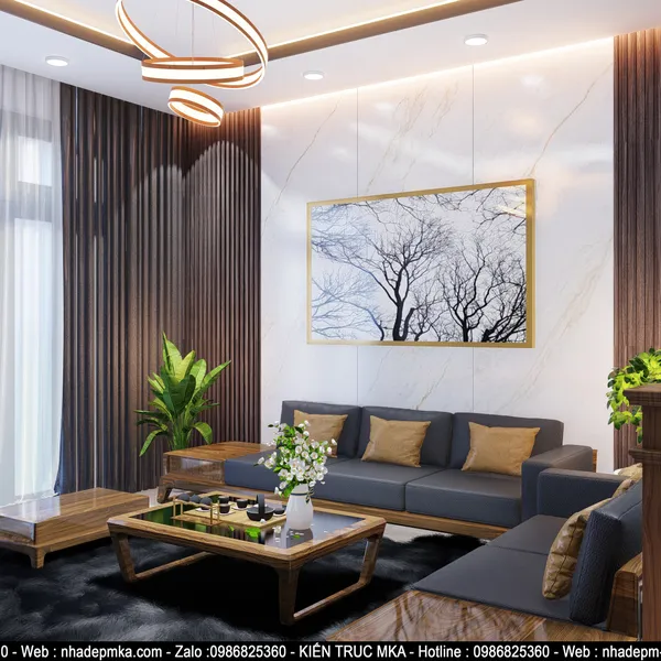 Thiết kế thi công nội thất hiện đại cô Hiên - Biên Hòa - Đồng Nai