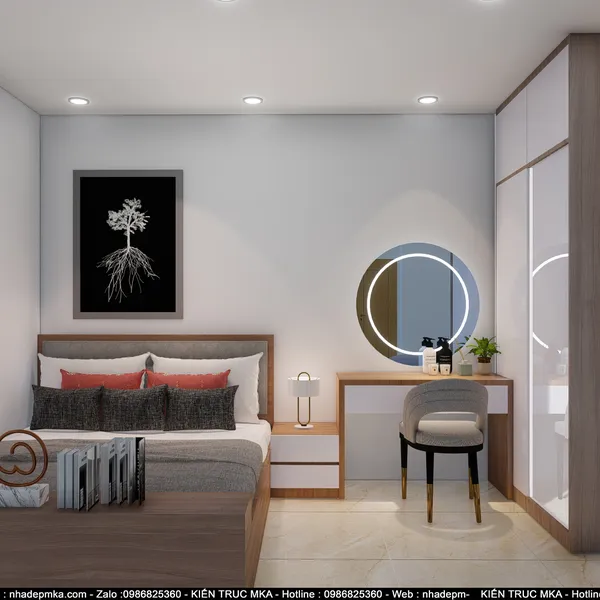 Thiết kế thi công nội thất hiện đại cô Hiên - Biên Hòa - Đồng Nai