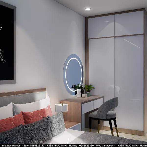 Thiết kế thi công nội thất hiện đại cô Hiên - Biên Hòa - Đồng Nai