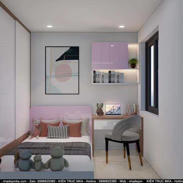 Thiết kế thi công nội thất hiện đại cô Hiên - Biên Hòa - Đồng Nai