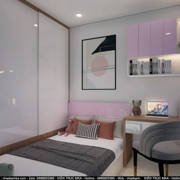 Thiết kế thi công nội thất hiện đại cô Hiên - Biên Hòa - Đồng Nai