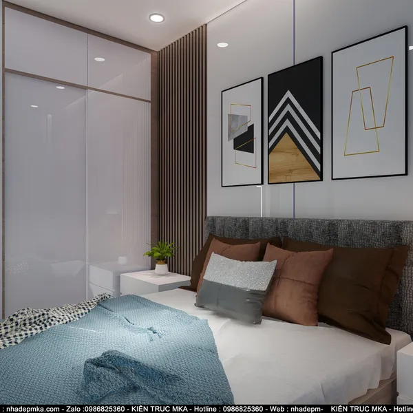Thiết kế thi công nội thất hiện đại cô Hiên - Biên Hòa - Đồng Nai