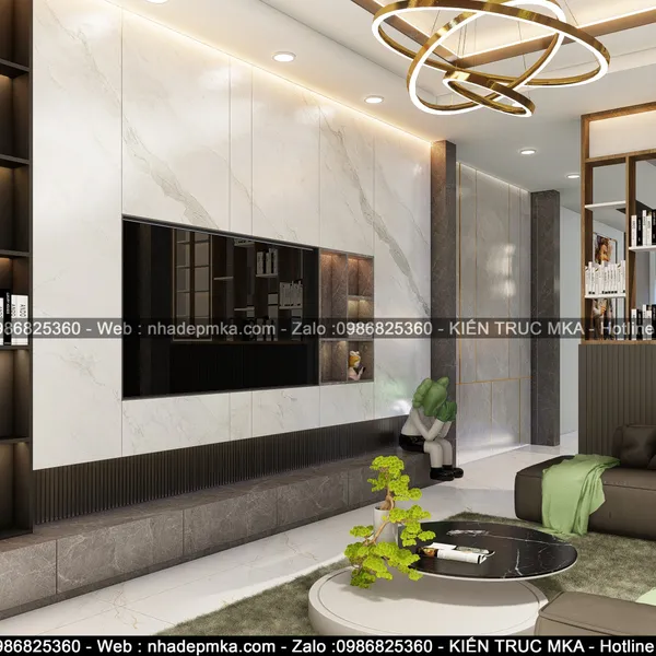 Thiết kế nội thất nhà phố hiện đại anh Thức - quận 12