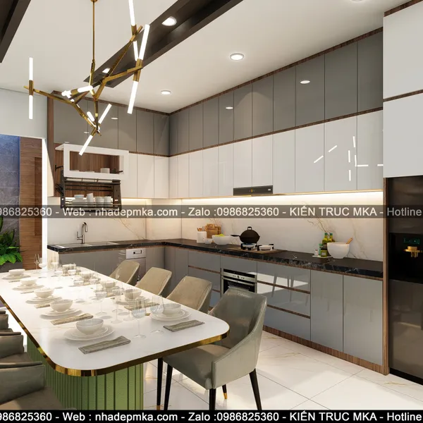 Thiết kế nội thất nhà phố hiện đại anh Thức - quận 12