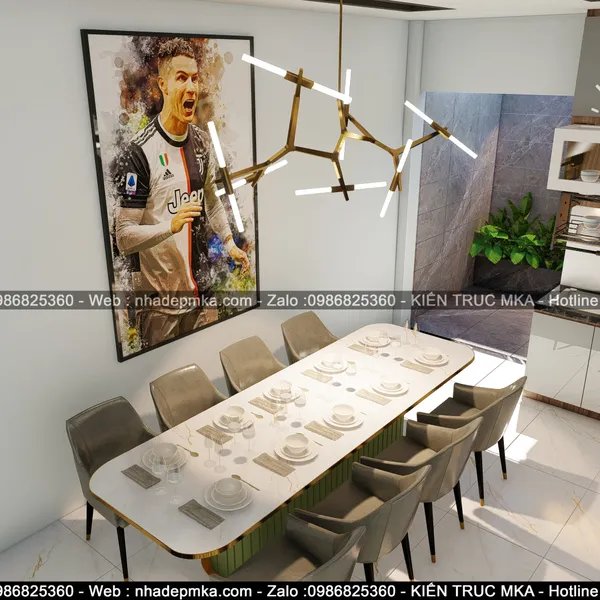 Thiết kế nội thất nhà phố hiện đại anh Thức - quận 12