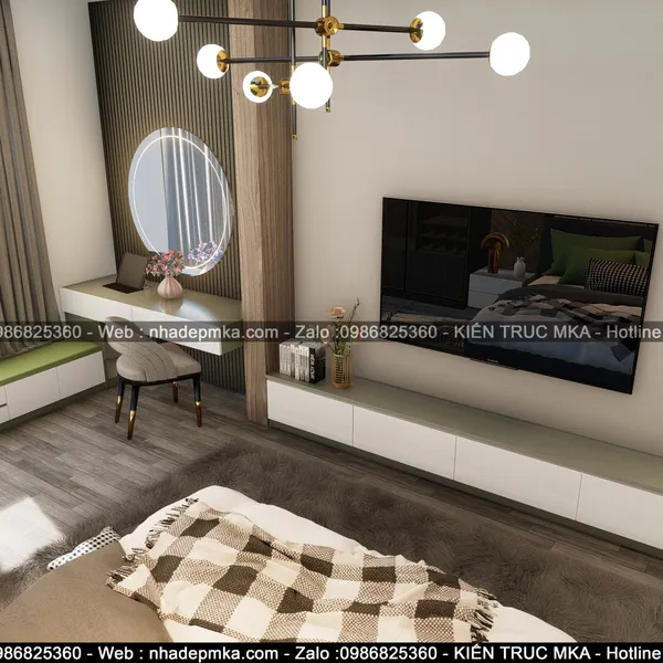 Thiết kế nội thất nhà phố hiện đại anh Thức - quận 12