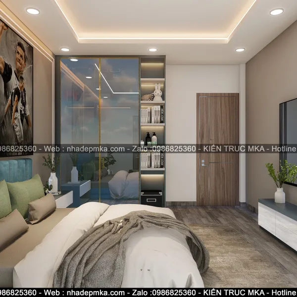 Thiết kế nội thất nhà phố hiện đại anh Thức - quận 12