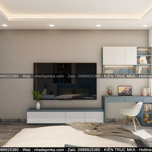 Thiết kế nội thất nhà phố hiện đại anh Thức - quận 12