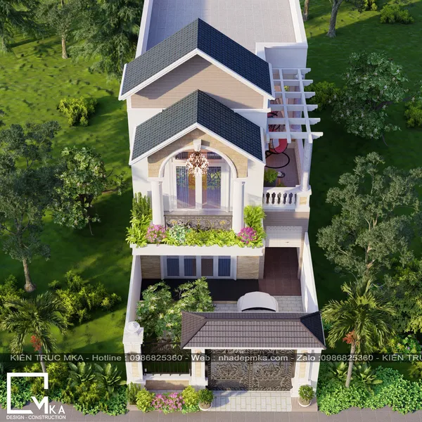 Thiết kế thi công nhà phố hiện đại cô Hiên Biên Hòa- Đồng Nai