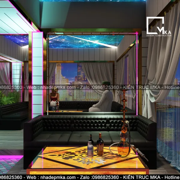 Thiết  kế  thi công club chợ Bến Thành quận 1