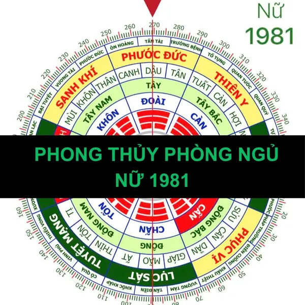 Phong thủy phòng ngủ nữ 1981