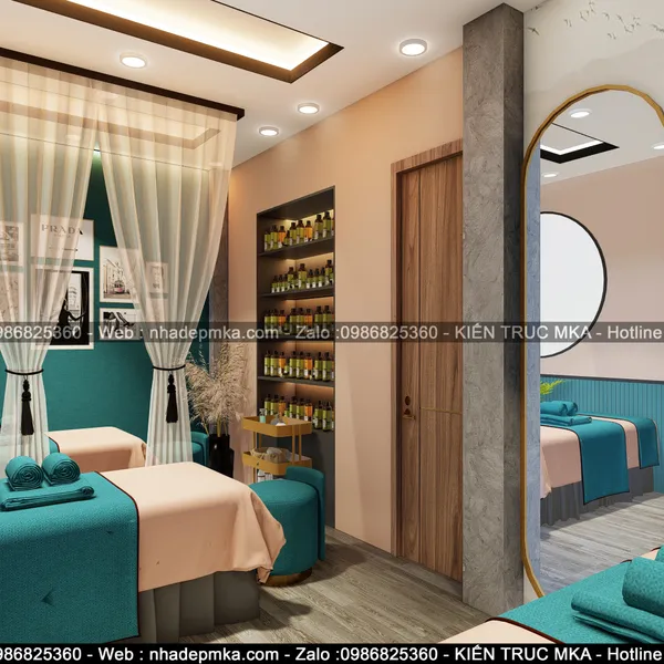 Thiết kế thi công trọn gói nội thất spa GangWon - Tiền Giang