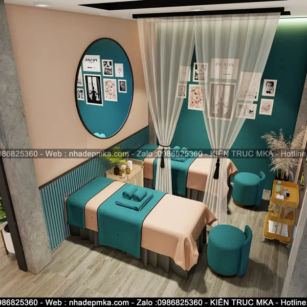 Thiết kế thi công trọn gói nội thất spa GangWon - Tiền Giang