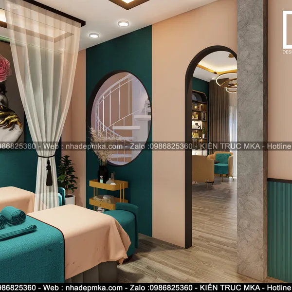 Thiết kế thi công trọn gói nội thất spa GangWon - Tiền Giang