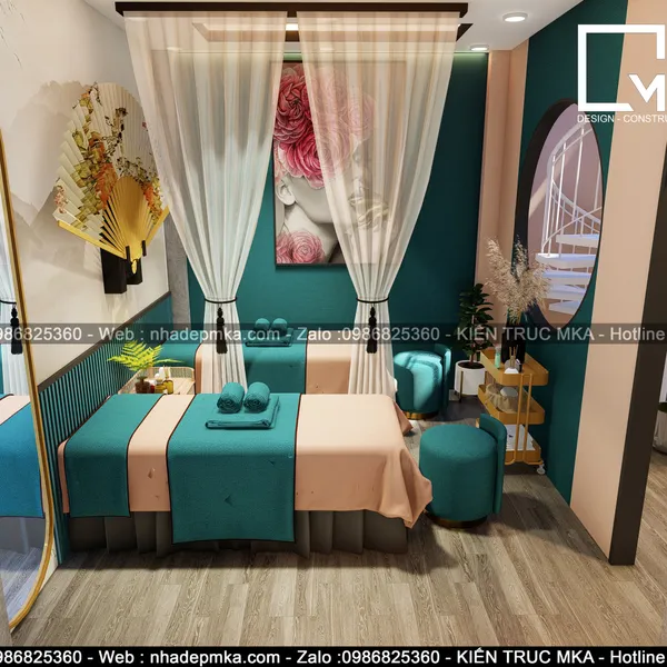 Thiết kế thi công trọn gói nội thất spa GangWon - Tiền Giang