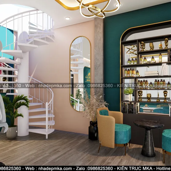 Thiết kế thi công trọn gói nội thất spa GangWon - Tiền Giang