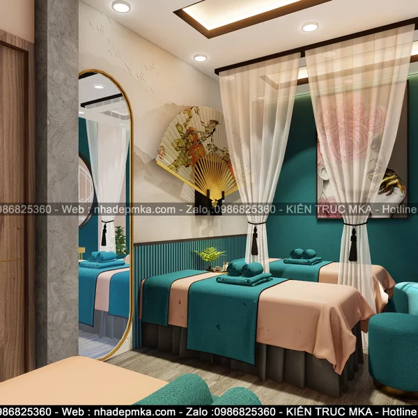 Thiết kế thi công trọn gói nội thất spa GangWon - Tiền Giang