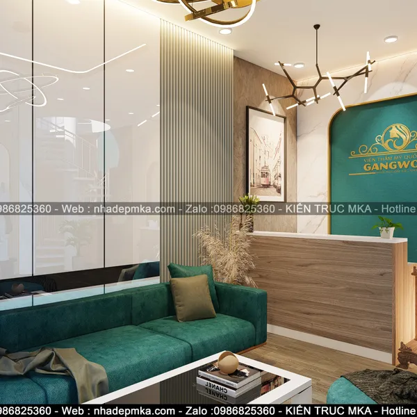 Thiết kế thi công trọn gói nội thất spa GangWon - Tiền Giang