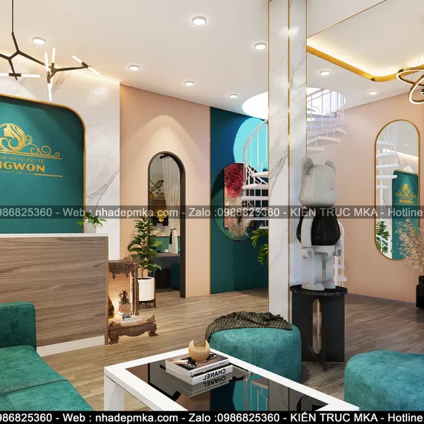 Thiết kế thi công trọn gói nội thất spa GangWon - Tiền Giang