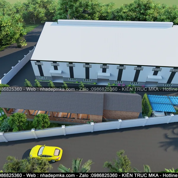 Thiết kế thi công căn tin nhà máy Bình Dương