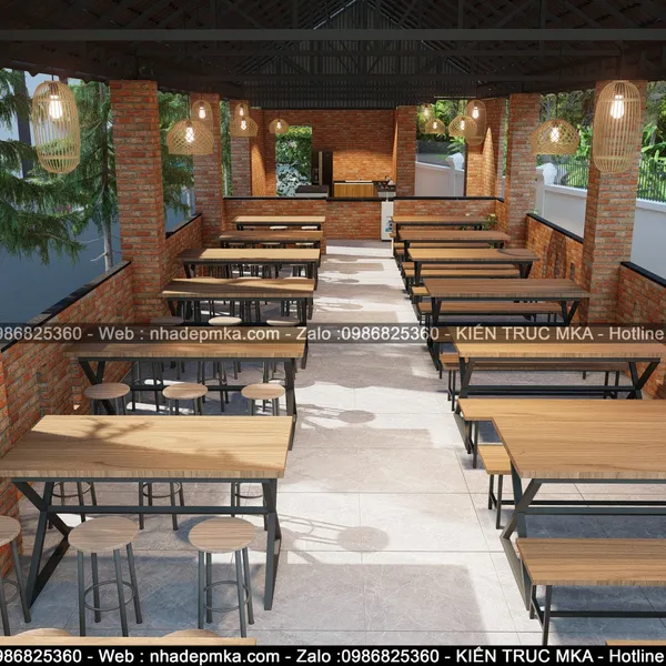 Thiết kế thi công căn tin nhà máy Bình Dương