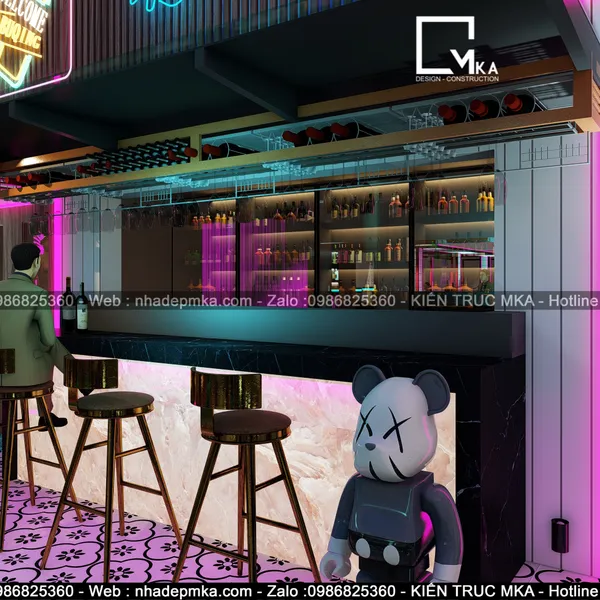 Thiết  kế  thi công club chợ Bến Thành quận 1