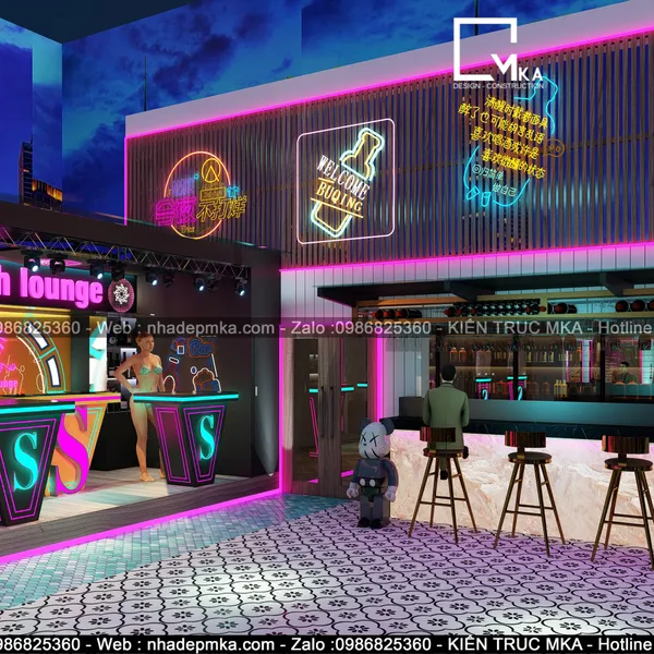 Thiết  kế  thi công club chợ Bến Thành quận 1